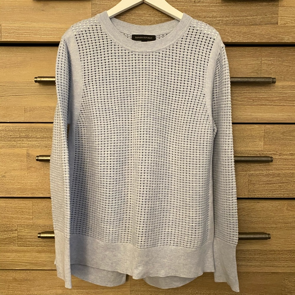 Banana Republic perforated sweater pullover